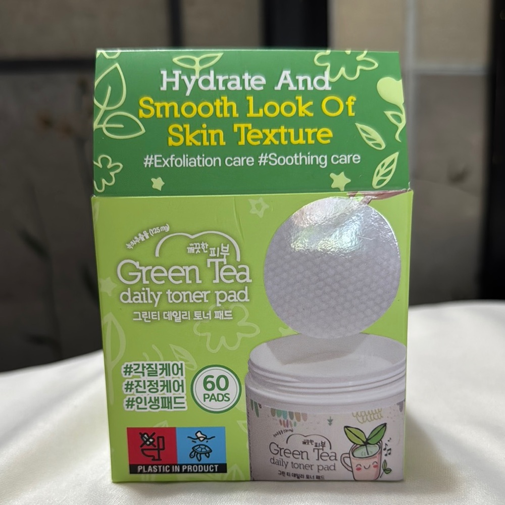 Green Tea Daily Toner Pads - 60 Pads